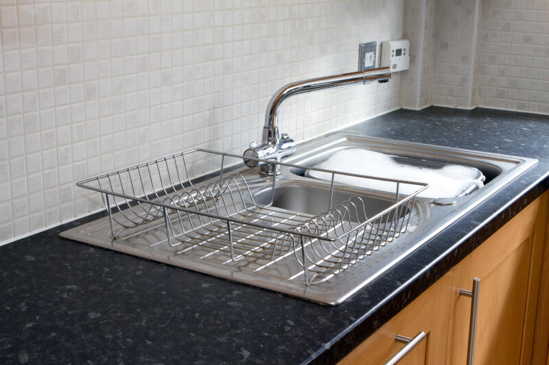 clean modern kitchen in a typical english house